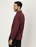 Pure Cotton Check Collared Shirt