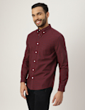 Pure Cotton Check Collared Shirt