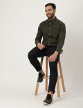 Pure Cotton Check Collared Shirt