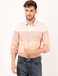 Pure Cotton Stripes Spread Collar Shirts