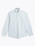 Regular Fit Pure Cotton Striped Shirt