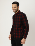 Pure Cotton Check Collared Shirt