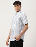 Cotton Mix Printed Buttondown Collar Shirt