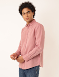 Linen Mix Plain Spread Collar Shirt