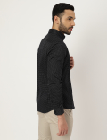 Cotton Mix Polka Dot Collared Shirt