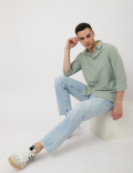 Linen Mix Plain Spread Collar Shirt