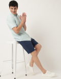 Pure Cotton Plain Spread Collar Shirt