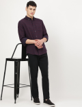 Pure Cotton Checks Button-down Collar Shirt