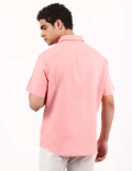 Linen Mix Classic Collar Solid Shirt