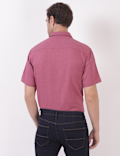 Linen Mix Plain Spread Collar Shirts