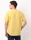 Half Placket Solid Shirt