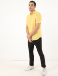Linen Mix Plain Spread Collar Shirt