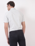 Cotton Stripes Button Down Collar Shirts
