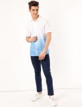 Pure Cotton Ombre Spread Collar Shirt