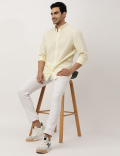 Pure Cotton Button-down Collar Shirt