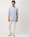Pure Cotton Button-down Collar Shirt