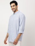 Pure Cotton Button-down Collar Shirt