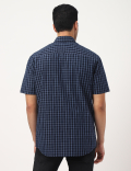 Pure Cotton Checks Button-down Collar Shirt