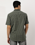 Pure Cotton Checks Button-down Collar Shirt