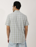 Pure Cotton Checks Button-down Collar Shirt