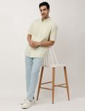 Pure Cotton Checks Button-down Collar Shirt