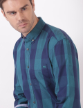 Cotton Checks Button Down Collar Shirts
