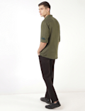 Linen Mix Plain Spread Collar Shirt