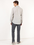 Pure Cotton Texture Regular Collar Shirt