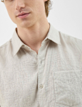 Classic Collar Full Sleeve Pure Linen Shirt