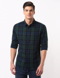 Linen Mix Multi Checks Shirt