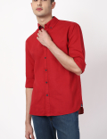 Linen Mix Solid Shirt