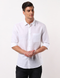 Linen Mix Solid Shirt