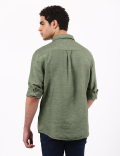 Linen Mix Solid Shirt