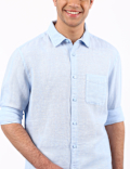 Linen Mix Solid Shirt