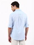 Linen Mix Solid Shirt