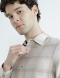 Regular Fit Pure Cotton Checked Shirt