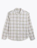 Regular Fit Pure Cotton Checked Shirt
