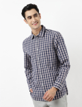 Pure Cotton Checkered Shirt