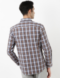 Pure Cotton Block Check Shirt