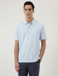 Pure Cotton Polo Neck T-Shirt