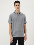 Pure Cotton Polo Neck T-Shirt