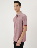Pure Cotton Polo Neck T-Shirt