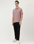Pure Cotton Polo Neck T-Shirt