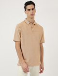 Pure Cotton Polo Neck T-Shirt