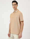 Pure Cotton Polo Neck T-Shirt