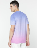 Pure Cotton Ombre Round Neck T-Shirt
