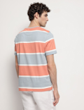 Pure Cotton Striped T-Shirt
