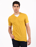 Plain Amber V Neck T-Shirt