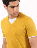 Plain Amber V Neck T-Shirt