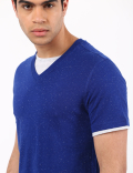 Plain Amber V Neck T-Shirt